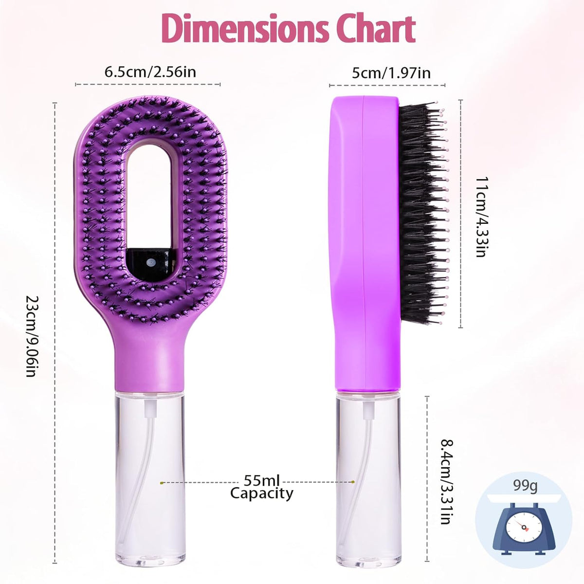 2 in 1 Hair Brush ✨