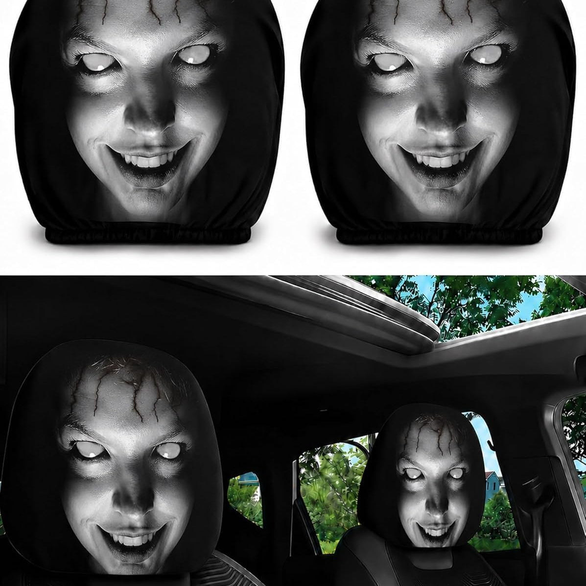 Ghost headrest Covers 👻
