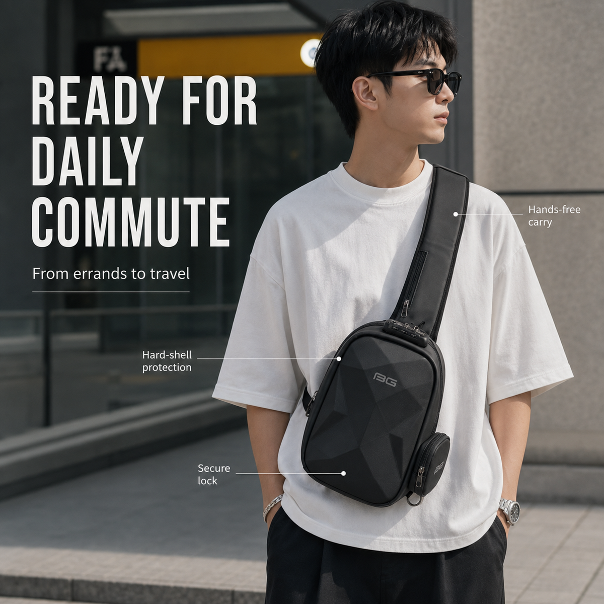 UrbanShield™ – Premium Protective Sling Bag