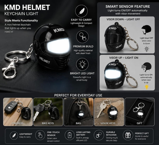 Lumi Helmet Flashlight Keychain