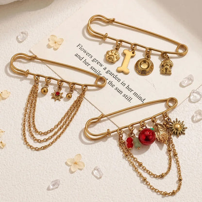 Charmed safety pins