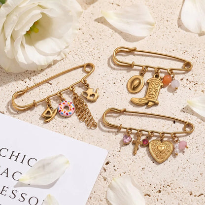 Charmed safety pins