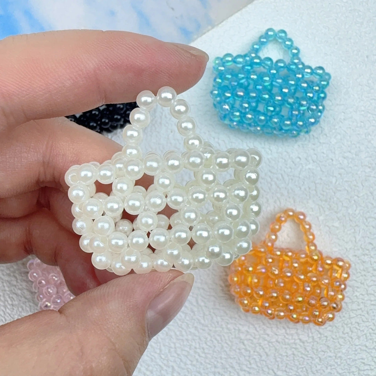 💖 Beaded bag Keychain