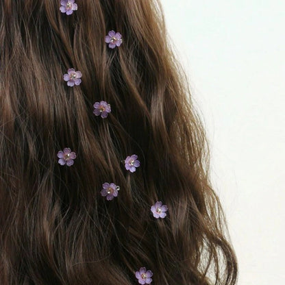 Pearl flower hair pins
